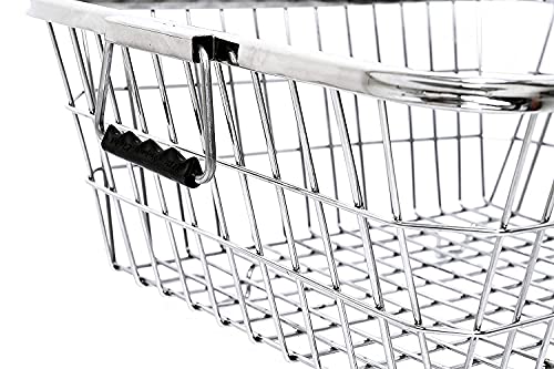 Image of Dish Drainer Steel (56x43x23) Stainless Steel Dish Drainer Basket Utensil Drying Stand for Kitchen /Plate Rack /Bartan Basket /Sink Counter Top Dish Drainer Rack