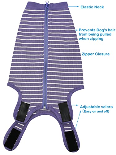 Image of Dog Surgery Recovery Suit - After Spay, Abdominal Wounds Post Surgical Recovery, Anti Licking Breathable Dog Onesies for Small, Medium & Large Pet, Alternative Bandages Cone E-Collar
