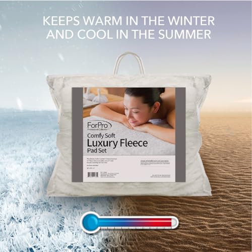 ForPro Comfy Soft Luxury Fleece Massage Pad Set