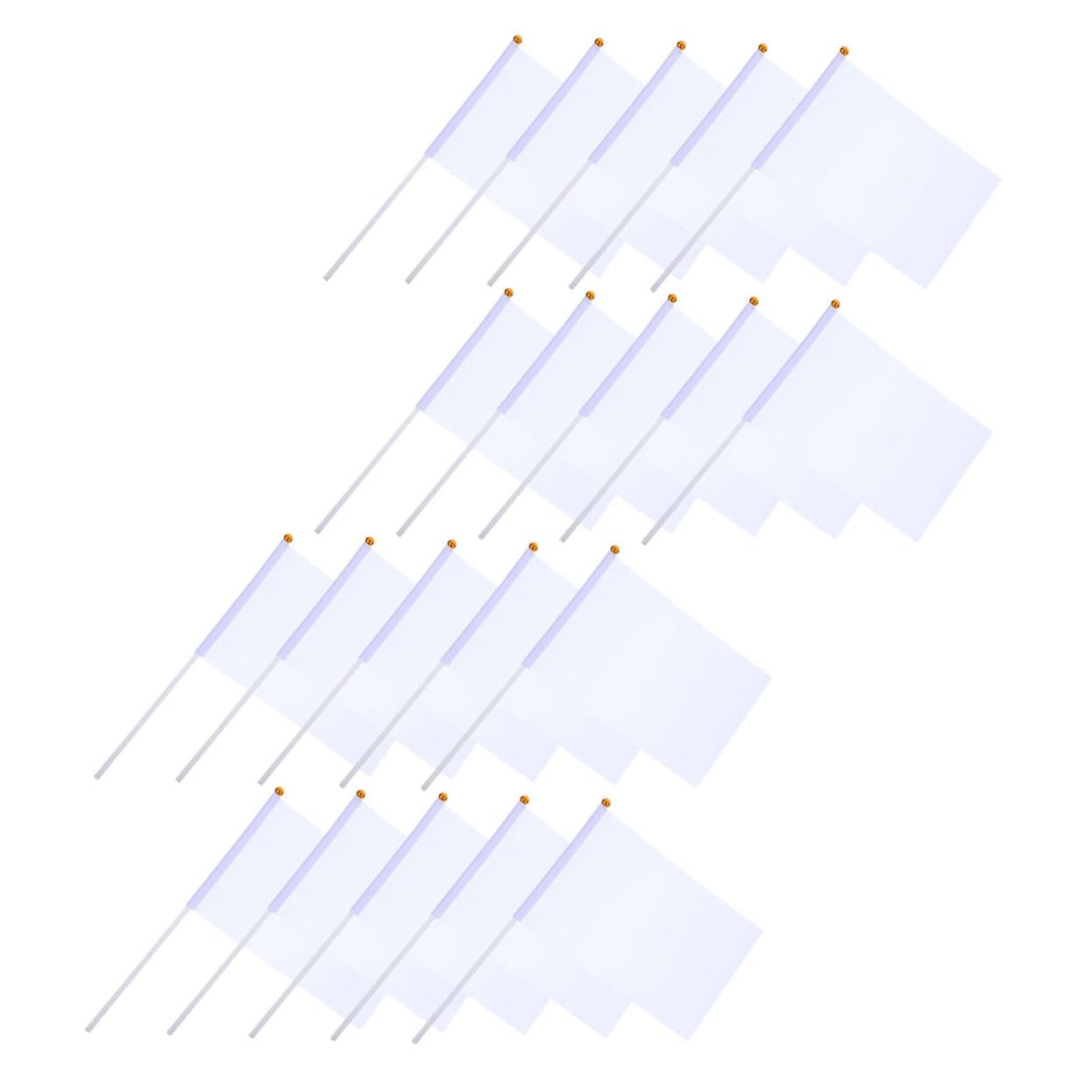 BRIGHTFUFU Flags 20pcs Hand Waving Flags DIY Soccer Match Perfect for Sports Events