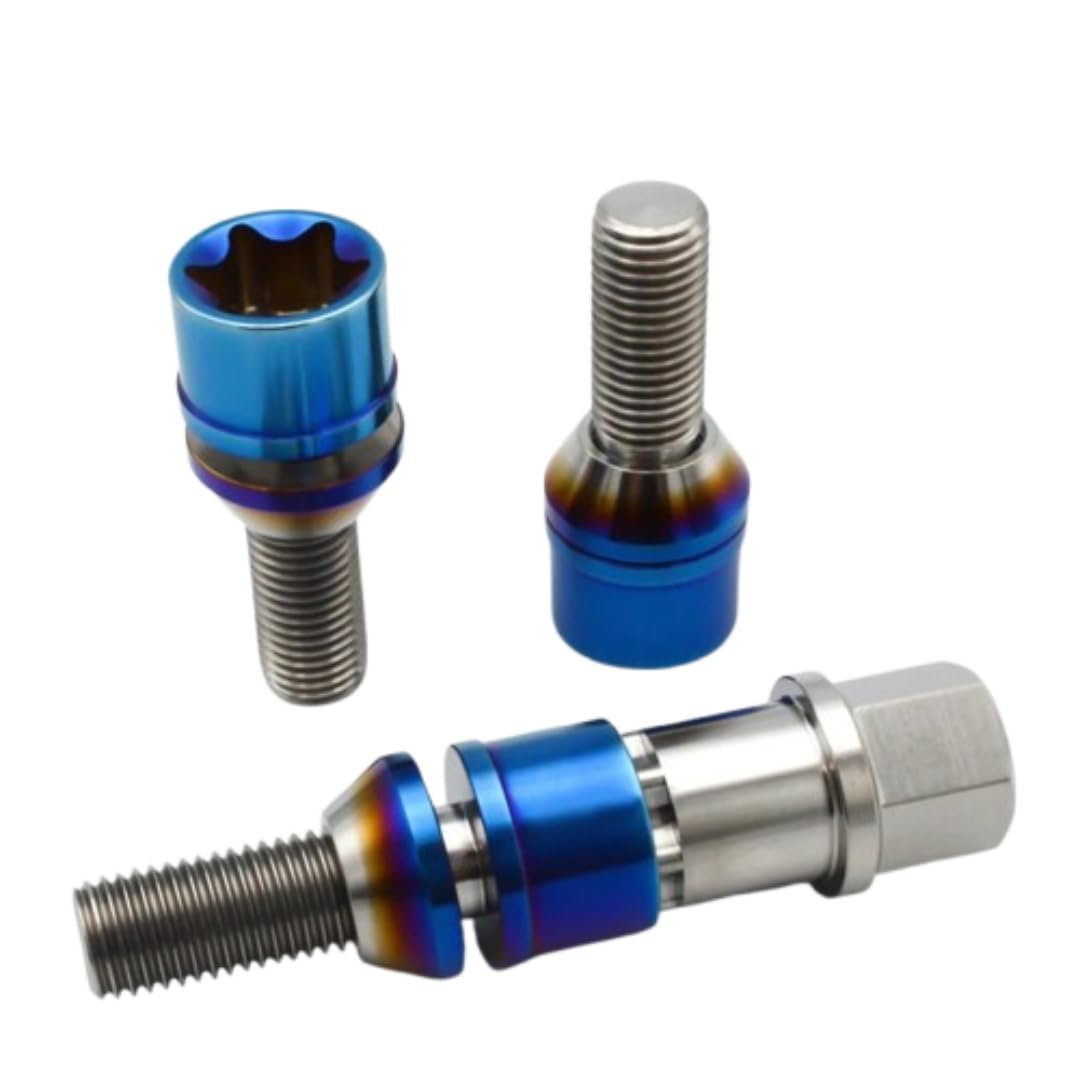 Śruby do Kół dla BMW, dla VW, Śruba koła tytanowa M12x1,5x28-45mm Torx z podkładką stożkową