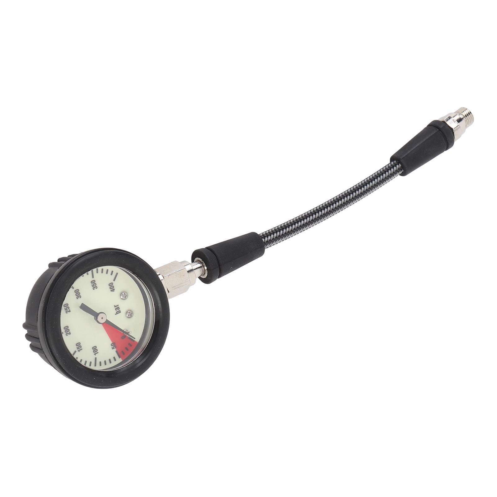 Acouto Tauch-Manometer mit Gewebtem Kohlefaserschlauch (15CM)