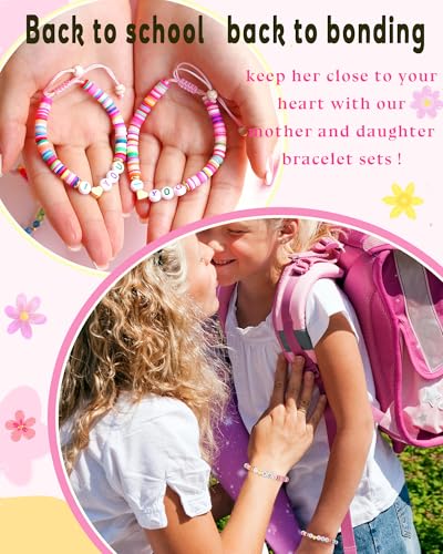 First Day of Preschool Pre K Prek Bracelet Mommy and Me Back to School First Day of School Gifts for Mom and Daughter Mother Daughter Anxiety Bracelets Back to School Gifts for Girls2