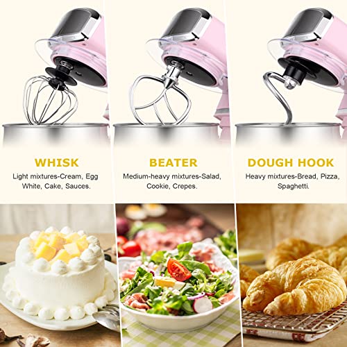 image for Kitchen in the box Stand Mixer,3.2Qt Small Electric Food Mixer,6 Speed