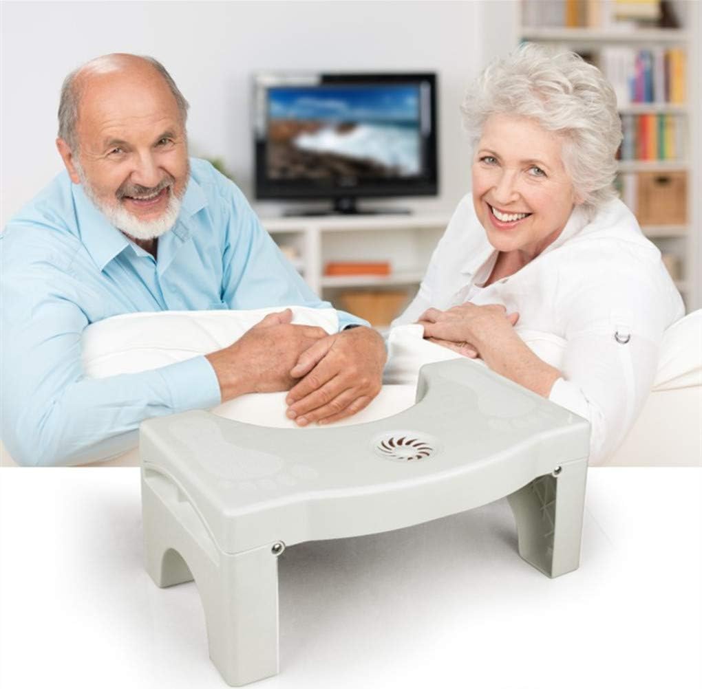 7" Folding Squatting Toilet Stool Plastic Non-Slip Foldable Bathroom Stools Toilet Step Stool Kids Comfortable Squat Aid Stool with Aromatherapy Clean Toilet Air : Health & Household