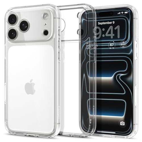 Spigen Funda Ultra Hybrid Compatible con iPhone 17 Pro MAX - Transparente