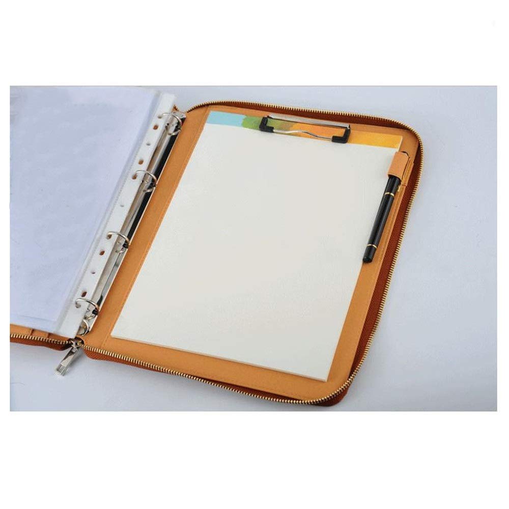 Carpeta de conferencias, carpeta de conferencias, maletín ejecutivo de negocios, maletín para mujeres y hombres, juego de documentos, soporte para tarjetas de visita, bolsa de documentos de