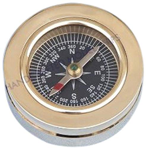 Solid Brass Compass Paperweight