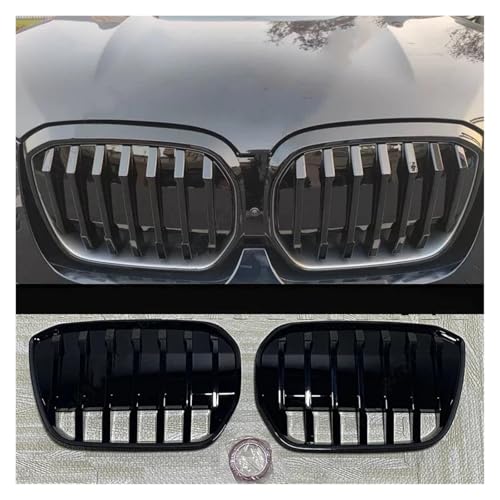 Grille de course BMW iX3 G08 en finition haut de gamme gloss black silver durable - 2
