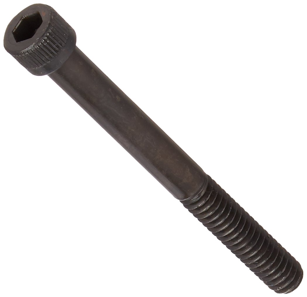 Black Oxide Alloy Steel Socket Head Cap Screw, Hex Socket Drive, 1/4"-20 Thread Size, 2-1/2" Length, Partially Threaded, US Made (Pack of 100)