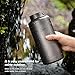 Boundless Voyage Titanium Bottle 1L Single-layer Sports Water Bottle 750ml Pot Cup Ultralight Leakproof Drinkware for Outdoor Camping Hiking (1L bottle/750ml handing pot)