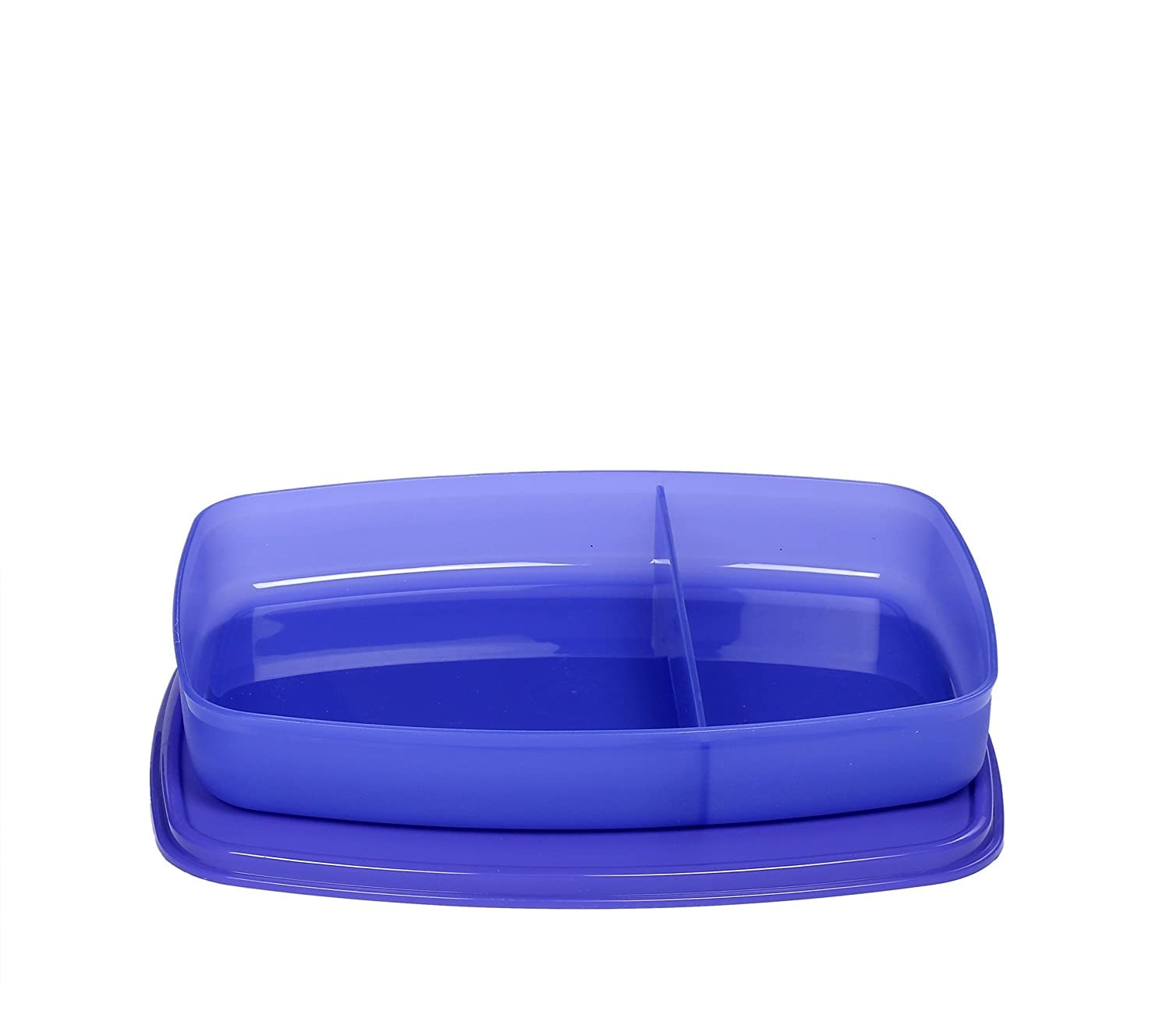Signoraware Slim Compartment Lunch Box, Bpa Free Plastic, Microwave Safe Food Grade Tiffin Boxes for Office School, Leak Proof Air Tight Compact Dabba (340ml, Square, Violet, 2 Section Storage) (B00JJHATOM) Amazon Price History, Amazon Price Tracker