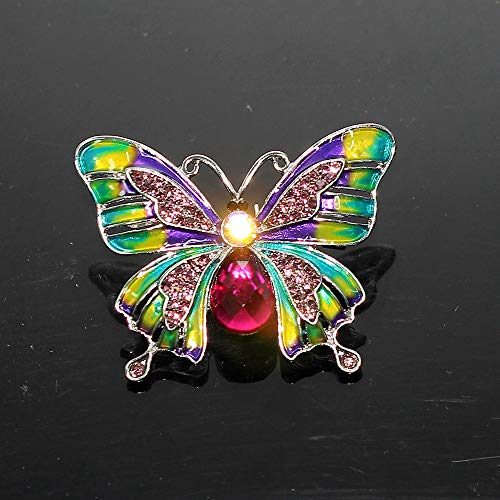 Broche papillon mode d'été accessoire chic pour robe de soirée