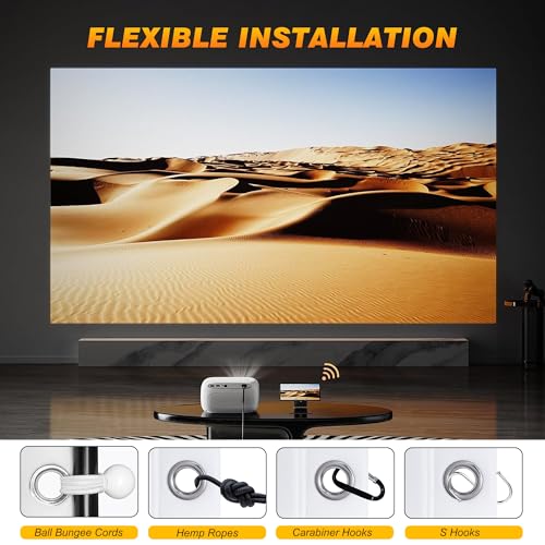 Aerixtron 3D Air Mesh Projector Screen 16.4ft, 4K 16:9 Portable Projector Movies Screen, Professional Golf Simulator Impact Screens for Home Theater Outdoor Indoor, Camping, Backyard, Golf Training - image 6