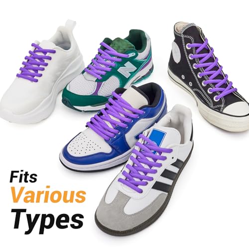 Image of Handshop 1 /4 inch Oval Athletic Shoelaces 24 inch-72 inch in 22 Colors Half Round Shoe Laces