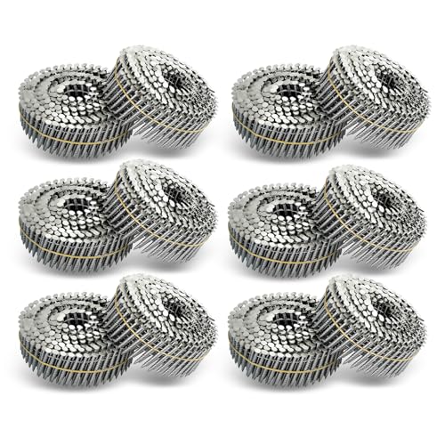 Image of waltyotur 2 * 0.09 In Stainless Steel Siding Nails, Coil Nails 3600 Pcs