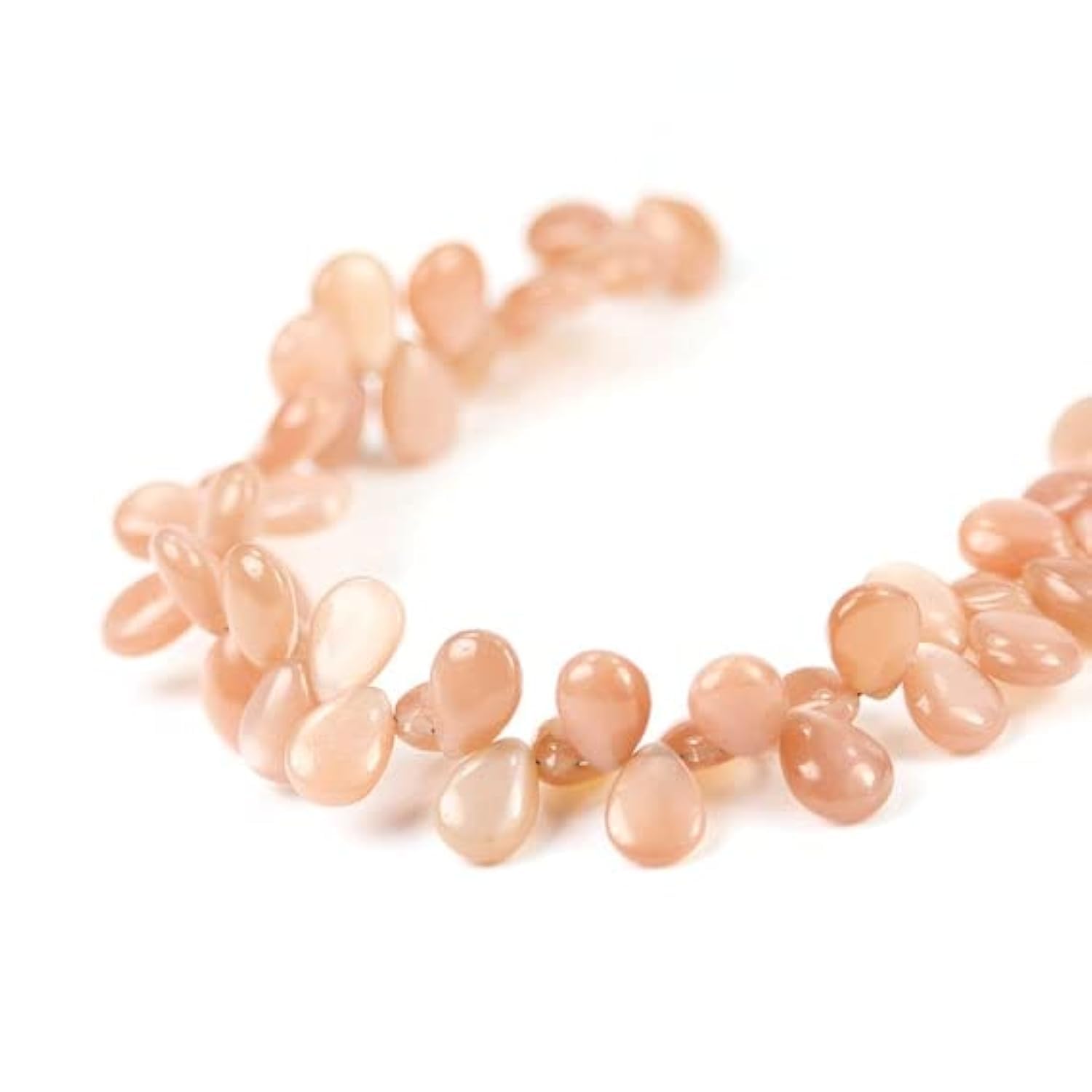 Pierre de lune pêche poire pour créer des bijoux bohèmes chics au quotidien