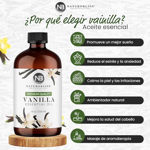 Image of NaturoBliss Vanilla Essential Oil (4oz) Premium Quality