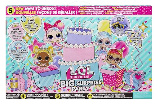 Muñecas L.O.L. Surprise! Big Surprise Party con 40 sorpresas y gel crush para niñas de 4 años 7