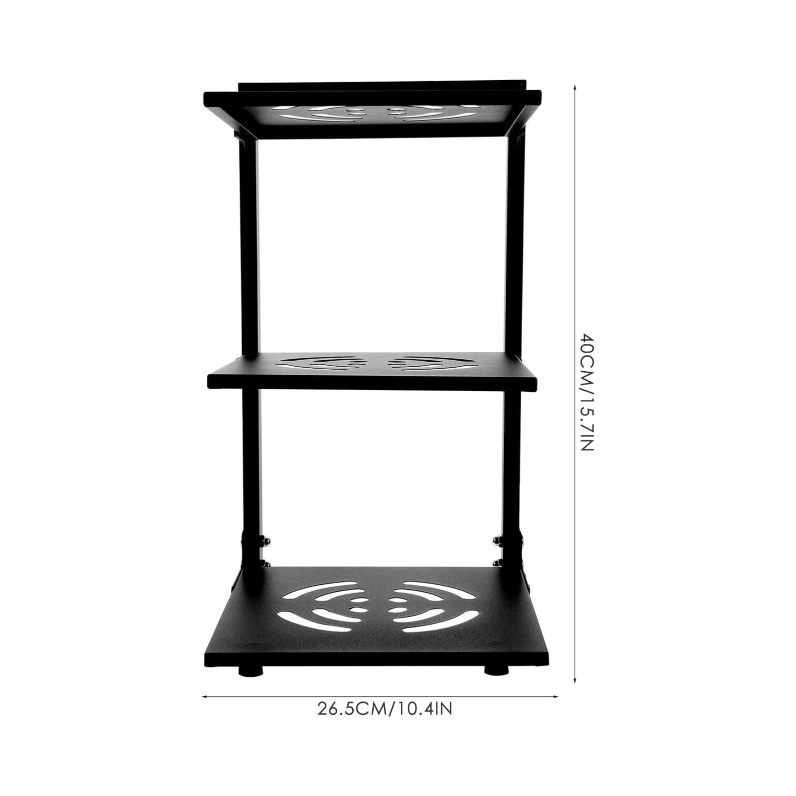 KICHOUSE Organizer in Acciaio al Carbonio per Pentole e Padelle a 3 Livelli Nero Spaziatura Regolabile per Ottimizzare lo Spazio per Cucina o Sotto Lavabo