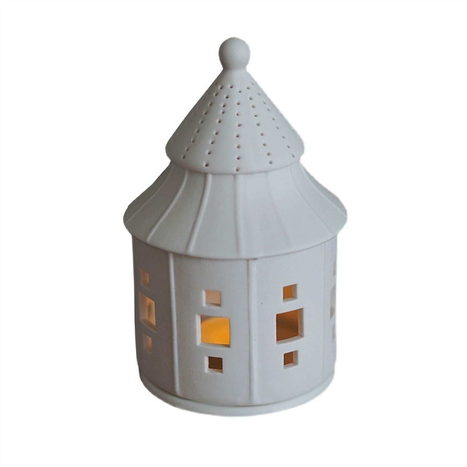 Candelabra Creative House Modeling Candlestick Ceramic Handicraft Desktop Decoration Candle Holder Decorate