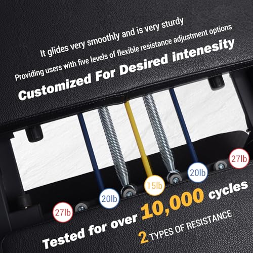 Pink Reformer Pilates Machine with Springs,Pro Pilates Reformers Bed for Studio Apartment & Gym - Ideal for Beginners & Advanced Users