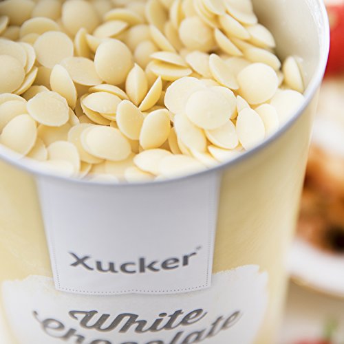 Xucker 3 x 200 g chocoladedruppels set, edele volmelk, wit, edelbitter - koolhydraatbewuste chocoladedruppels - met… - Afbeelding 6