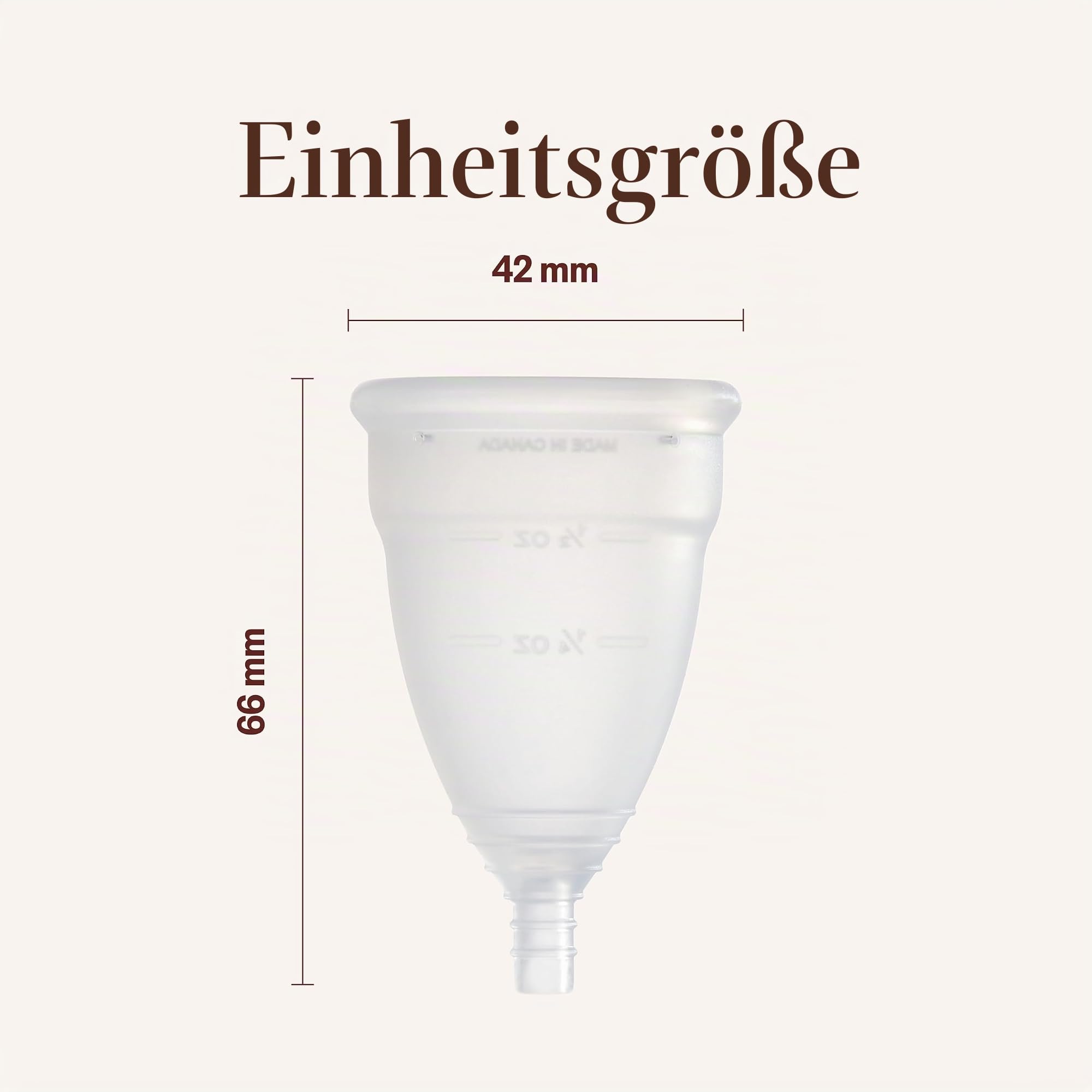 DivaCup Modell 1 Menstruationstassen. 100 % Silikon in medizinischer Qualität, BPA-frei. Sichere, auslaufsichere Alternative zu Damenbinden, Tampons.