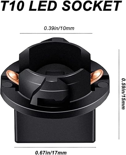 Miniatura 5 de Bombillas LED verdes 194 T10 W5W con PC195 PC194 PC168 Twist Lock Socket 168 Panel Gauge Instrumento Cluster Bombillas Dash 12V Extremadamente