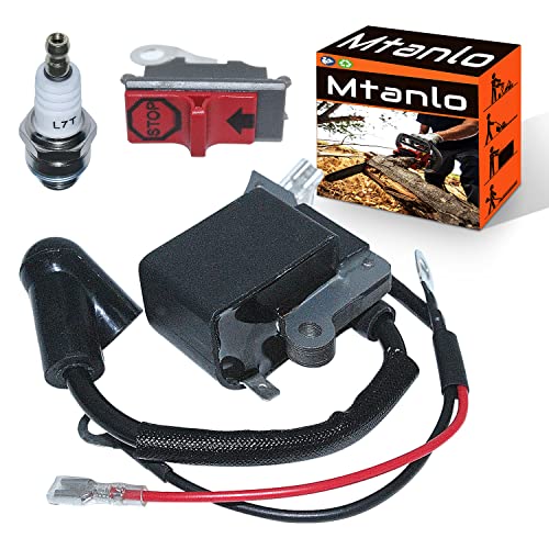 Mtanlo Bobina de Encendido de Repuesto para Husqvarna 36 41 136 137 141 142 JONSERED CS2234 2234S 2238 2238S McCulloch CS340 CS380 545