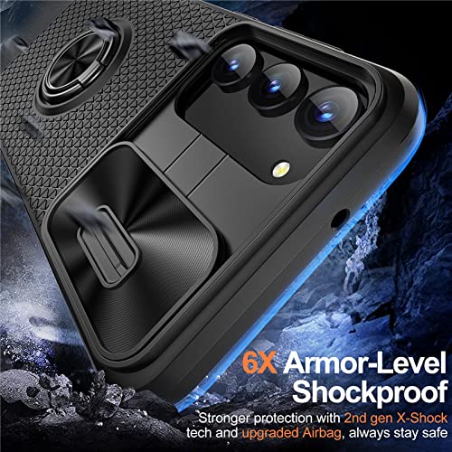 Coque antichoc pour Galaxy S23 Ultra avec anneau support et cache objectif - 6