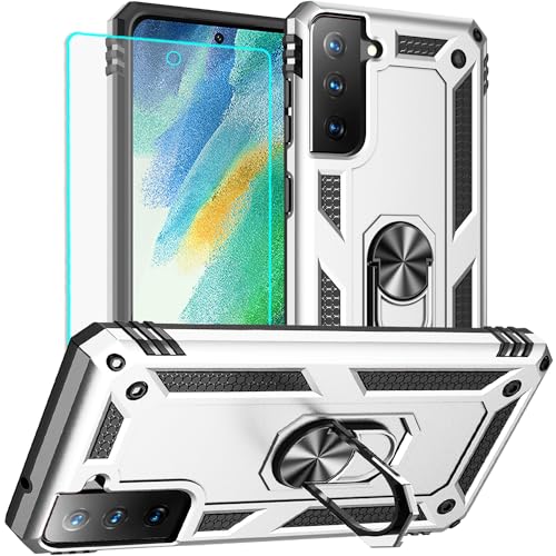 Coque Samsung S21 FE 5G de qualité militaire avec anneau