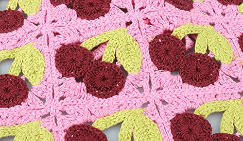 Solyinne Women's Crochet Head Kerchief Knitted Hair Scarf Headwrap For Women Girls Floral Fruits Headband #TOP4