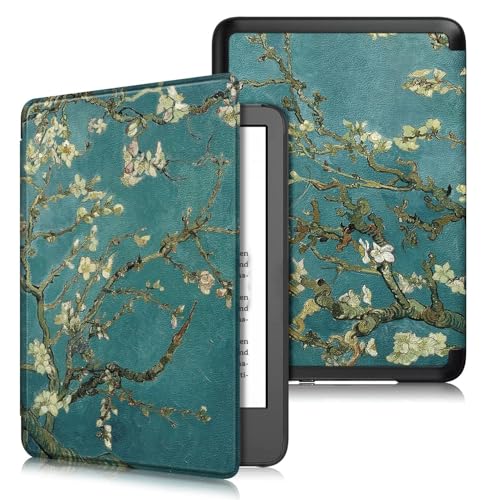 Image of ProElite Cover Case for Kindle Paperwhite 12th Gen 7 inch Case, Slim Smart Flip case Cover for Amazon Kindle Paperwhite 12th Generation 7 inch 2024, Flowers