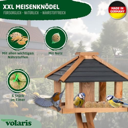 Eggersmann volaris 6 x XXL knoedels met net, 3 kg, graanbal voor wilde vogels, voedzaam compleet voer voor alle vogelsoorten - Afbeelding 3