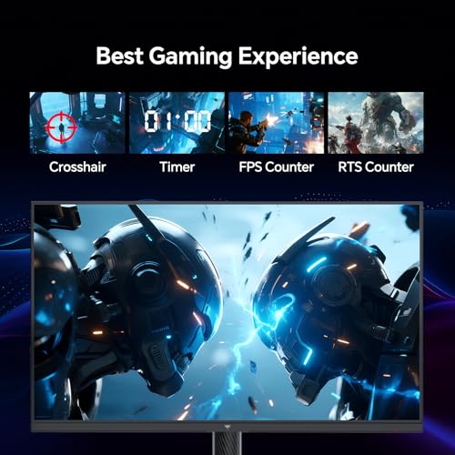 Image of KTC QHD Mini LED Monitor 27 Inch, 1440P 180Hz Gaming PC Monitor, HDR 1400, HDMI2.0, DP1.4, USB, Swivel /Height /Pivot /Tilt Adjustable, VESA Support, White, M27T6