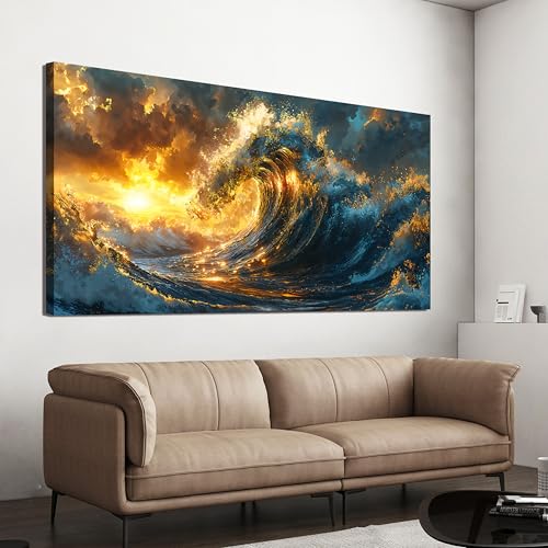 Canvas Wall Art Decor Sunshine Wave Canvas Wall Art Pictures For ...