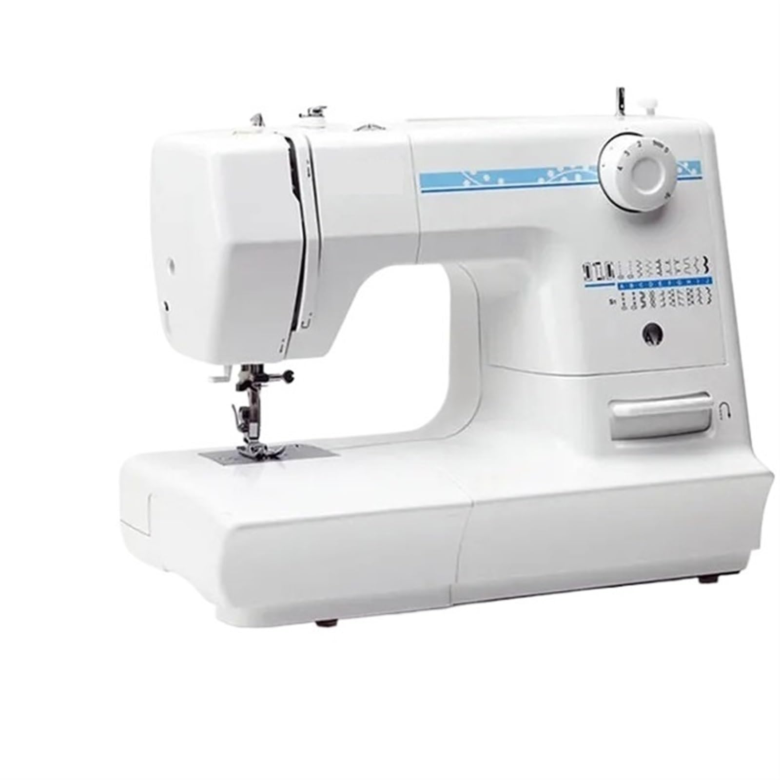 Edede One Color Sewing Machine, Heavy Duty Tabletop Home Electric Sewing Machine Lockstitch Small Clothes Trolley