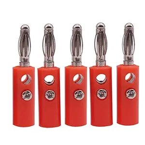 Generic 100 Pcs Av 220V 2P 5A Public Banana Plugs Electrical Equipment Connectors Terminals Low Frequency Communication Accessories