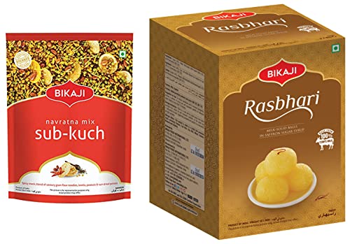 Image of Bikaji Sub-Kuch Navratna Mix 1kg & Rasbhari 1.25 kg
