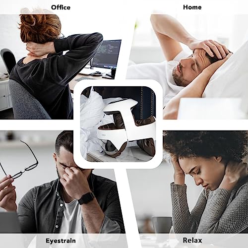 Breo Idream5S Electric Head Massager, Eye & Neck Massage Helmet With Heat, Kneading, Pressure, App Control Scratcher For Relax #TOP5