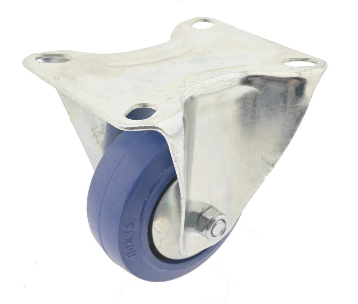 Transportrolle Elastik-Vollgummirolle, 160mm Ø,Bockrolle