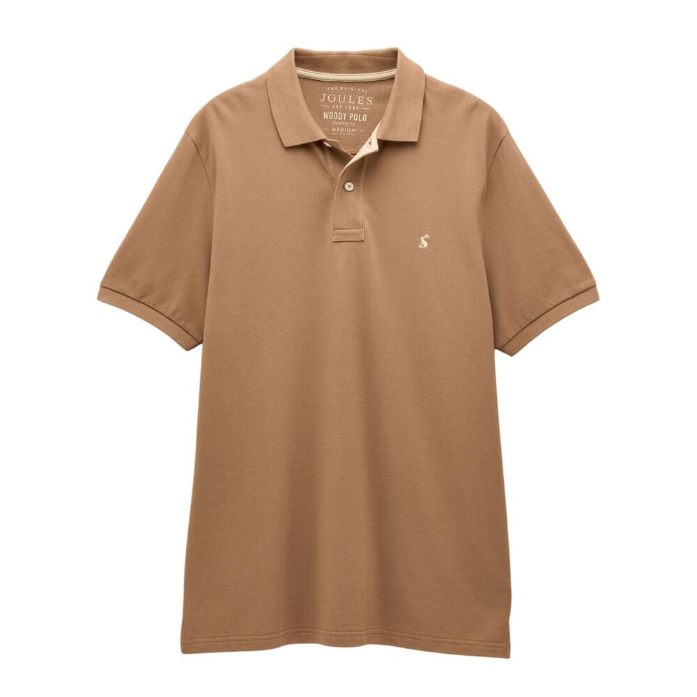 Joules Mens Woody Polo Shirt - Light Brown