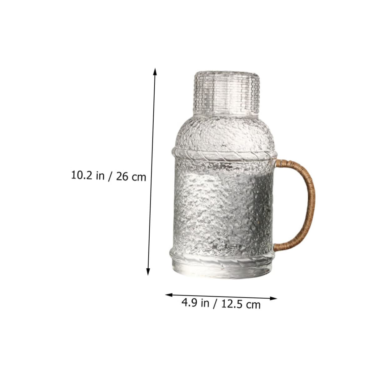 ULTECHNOVO Jarra De Agua De Vidrio Hervidor Tapa Jarra De Agua Para Cocina y Bebidas
