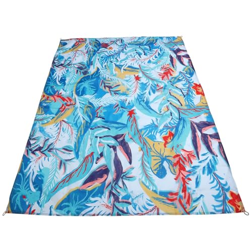 ROMISBABA Picknickdecke 1,4x2m aus Leichtem Material Faltbare Strandmatte für Camping Krabbelmatte für Babys und Haustiere Multifunktionale Outdoor Decke Zufällige Farbe