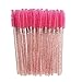 100 PCS Mix Colorl Crystal Shiny Eyelash Brushes Mascara Wands Eye Lash Eyebrow Applicator Cosmetic Makeup Brush Tool Kits