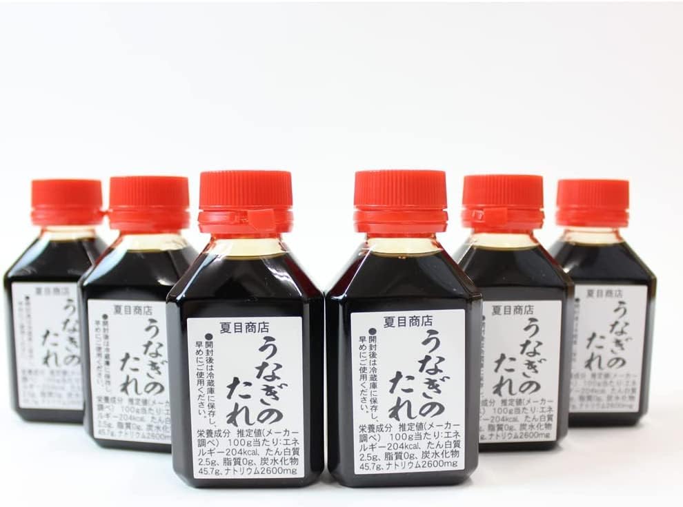 うなぎの夏目商店 秘伝うなぎ 蒲焼きたれ 80ml×6本 (Amazon倉庫より)