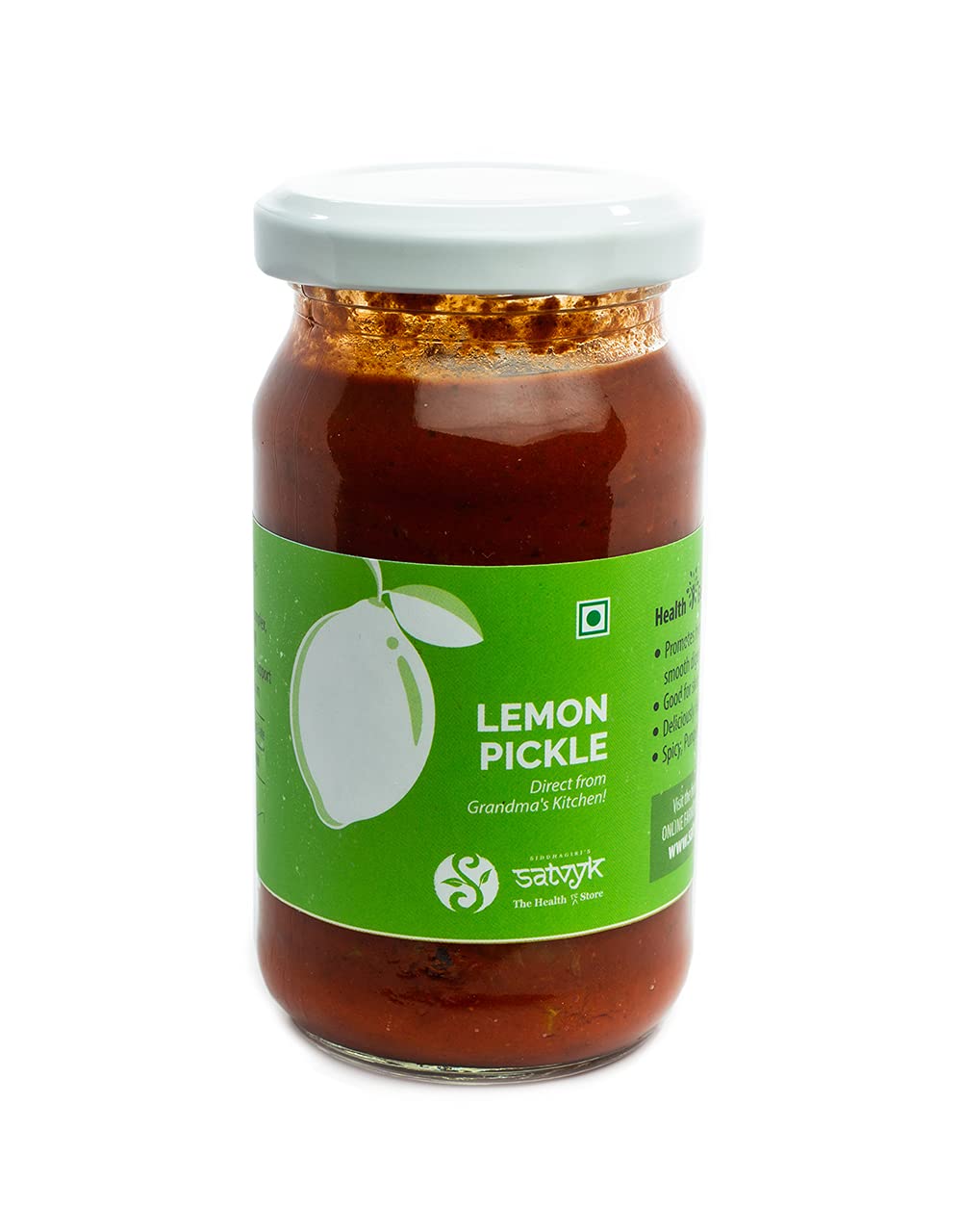 S Siddhagiri's SATVYK THE HEALTH re STORE Lemon Pickle 250gm