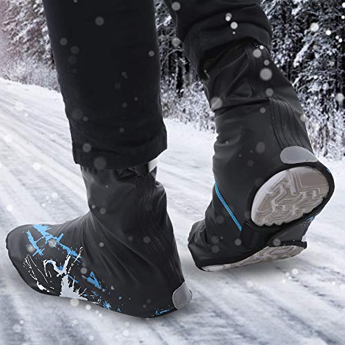 Cubiertas impermeables para calzado de ciclismo al aire libre, color azul, talla XL (EUR 45-47), para hombre miniatura 4