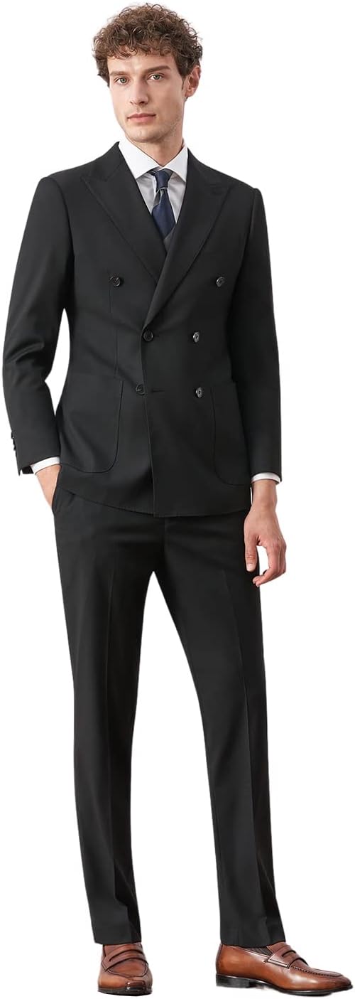 バーバリーズ セットアップ スーツ ダブル ヘリンボーン グレー バーバリーズ セットアップ スーツ ダブル ヘリンボーン グレー